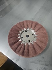 8" red renegade sanding buff buffing wheel disc 320-400 grit aluminum metal new