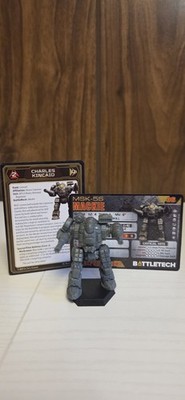 Battletech Alpha Strike Mackie Mech With Pilot Card And Alpha Strike Mech Card