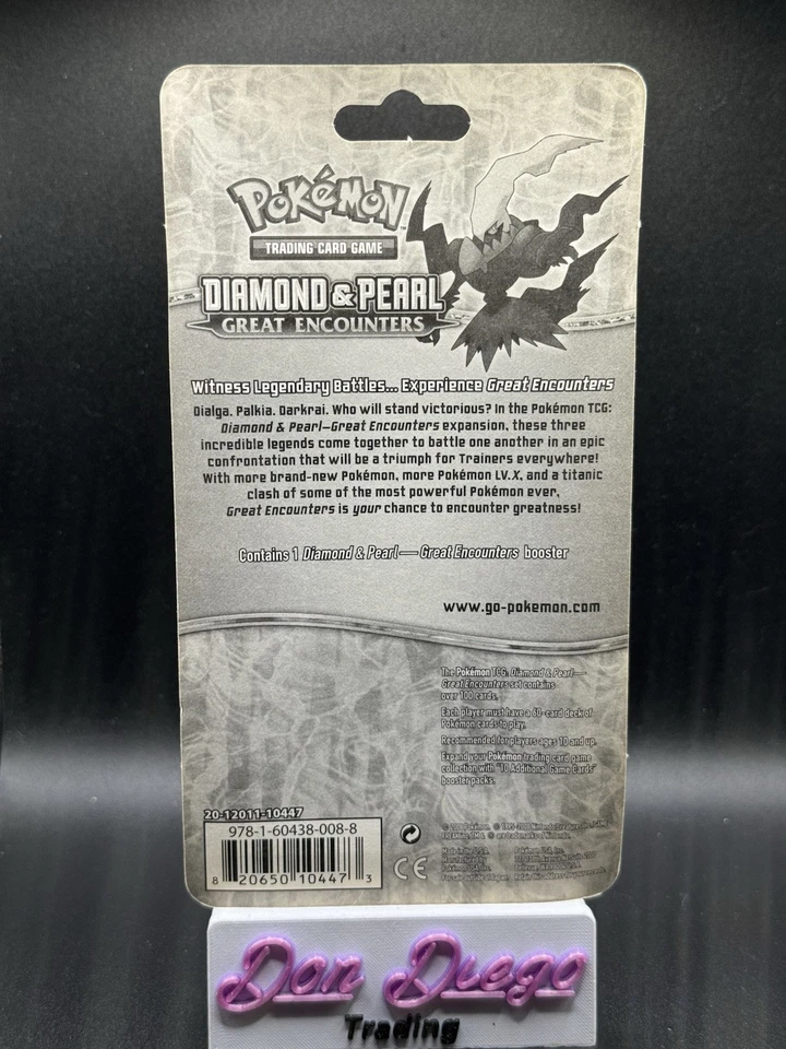 Blister Pokémon Diamond & Pearl Great Encounters 2008 sellado de fábrica  Foto 2 de 3