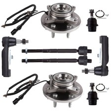 8x Front Wheel Bearning Hub Tie Rod End For Ford Expedition 2007-2010 2011 2012