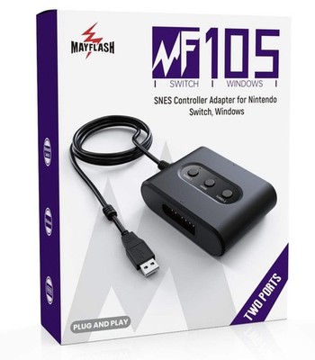 MAYFLASH SNES Controller Adapter for Switch/Switch2 PC Windows  MF105