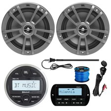 JBL PRV175 Receiver, 2X 6.5" Speakers, AUX/USB Mount, Remote, Antenna, Wire