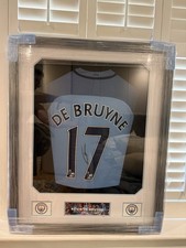 Kevin De Bruyne Signed Framed Manchester City Shirt #17 with Certificate