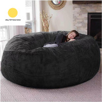 Giant Fur Bean Bag Chair for Adult Living Room Furniture Big round Soft Fluffy F