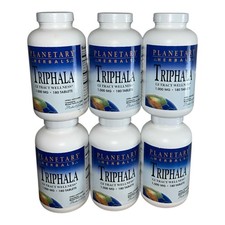 Planetary Herbals Triphala GI Tract Wellness 1,000mg 180 Tablets lot of 6