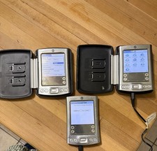 PALM PILOT LOT OF 3- TUNGSTEN E, HANDHELD PDA W/ CASES