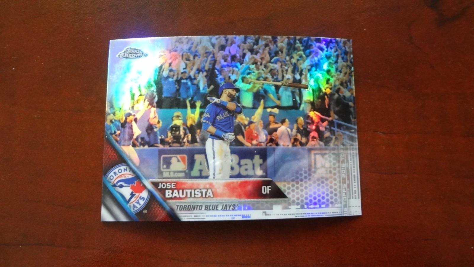 2016 TOPPS CHROME REFRACTOR # 191 JOSE BAUTISTA BASBALL CARD
