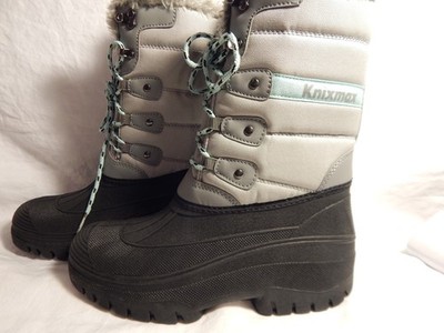 Women's Knixmax Snow Boots, Waterproof, Grey/Black, Size 9