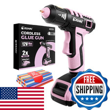 EZARC Cordless Hot Glue Gun, 15s Fast Heating 12V Mini Glue Gun for DIY Crafts,