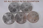 NobleSpirit (LG) DESIRABLE American SILVER Eagle 1/4 ROLL 5x 1996 GEM BU