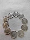 Lot of 10 - U.S. 90% Silver Roosevelt Dimes 1946- 1964 P D $1 Face #27