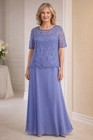 NWT periwinkle,  2 piece Dress 12 Mother of the Bride elegant gown — photo 2