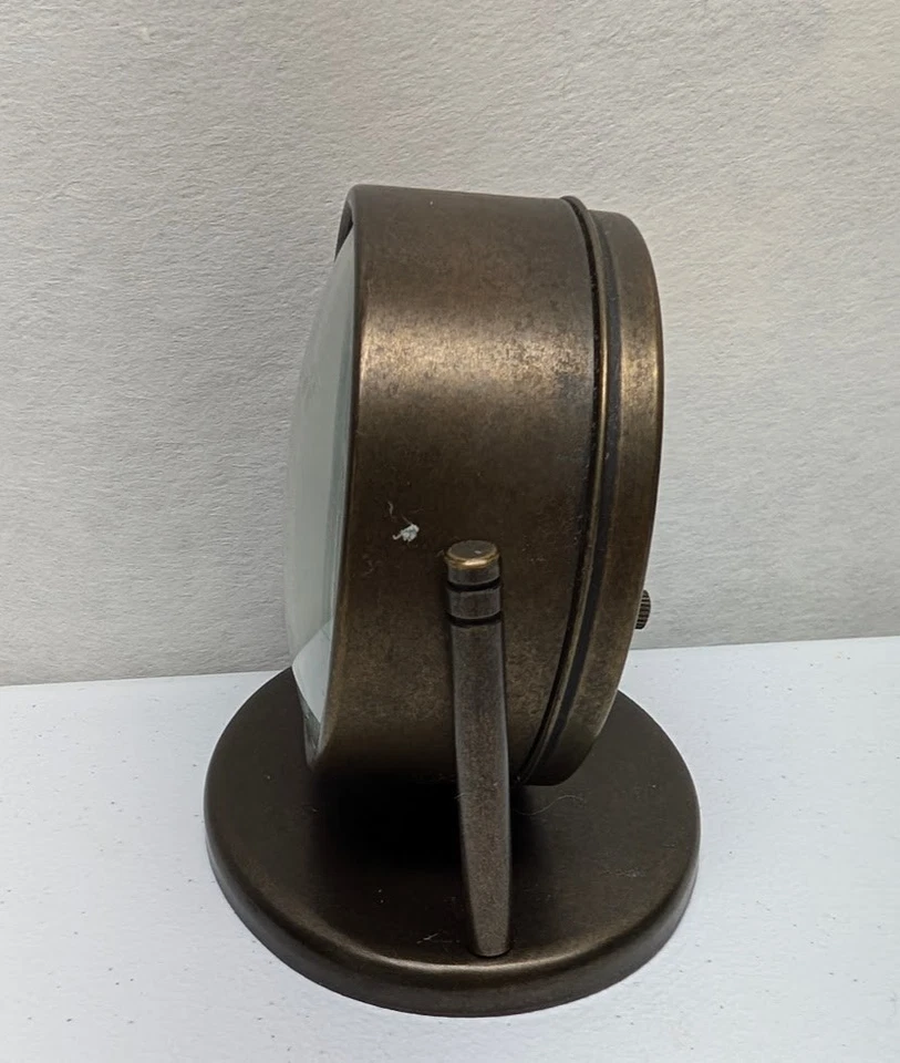 Reloj Despertador Náutico Crosley Base Giratoria Alarma No Funciona Funciona con Pilas Foto 3 de 4