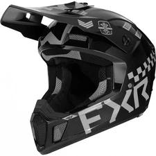 FXR Clutch Gladiator Helmet Open Face Ventilated Optional Winter Kit Chrome