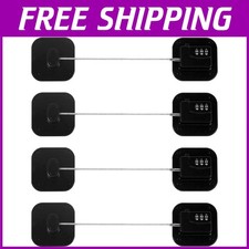Refrigerator Safety Lock - Combination Lock, Black-4Pack