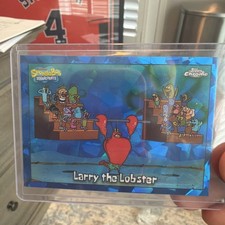2025 Topps Chrome SpongeBob Sapphire Base #12 Larry the Lobster 🔥📈