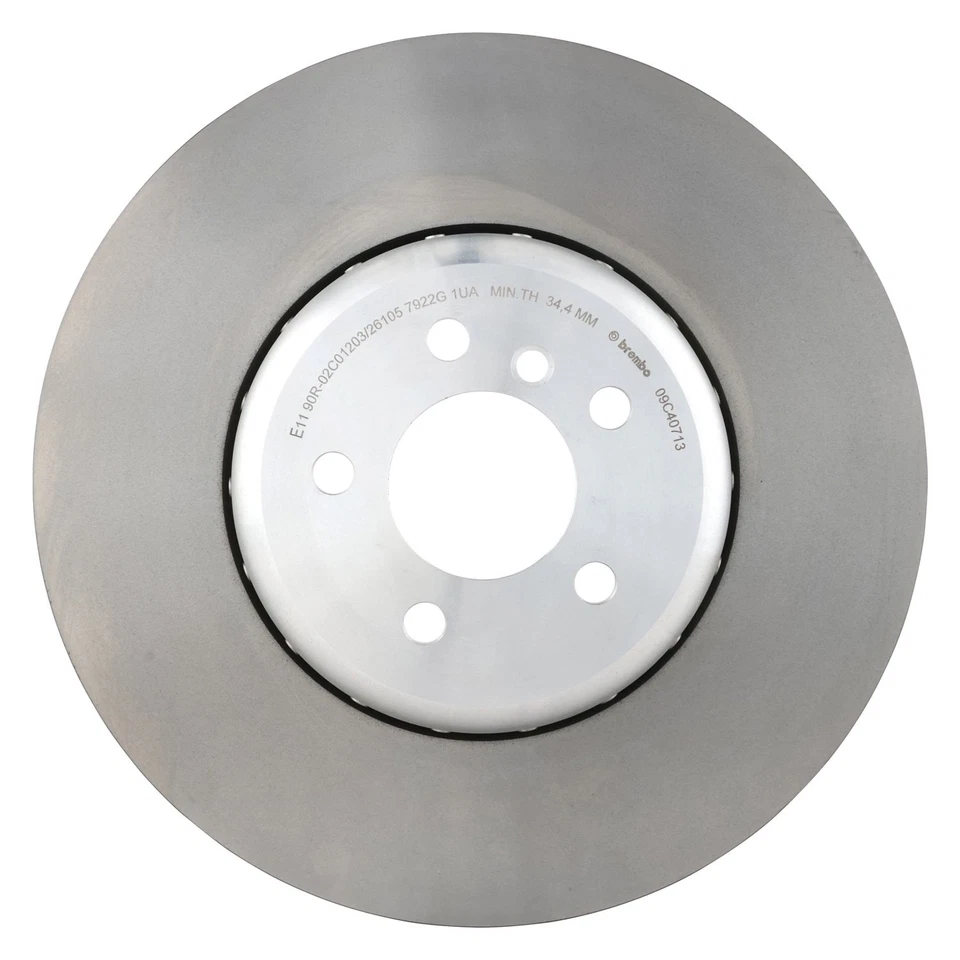 For BMW 550i GT xDrive 10-17 Brake Rotor Replacement Plain Vented Front Driver Foto 3 de 4