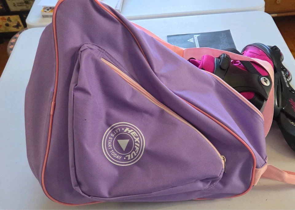 LINDOS PATINES MAGENTA K2 MARLEE TALLA JUVENIL 4-8 PERFECTOS CON BOLSA Y MANUAL Foto 4 de 4