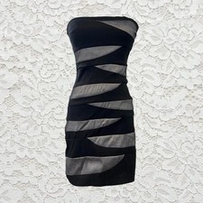 Minivestido vintage y2k sin tirantes bodycon vendaje club indie sordidez