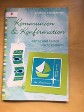 Bastelbuch Kommunion u.Konfirmation Karten und Kerzen Hobby Anleitung Basteln