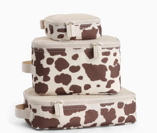 Itzy Ritzy: Giddy Up Cow Print Pack Like A Boss Packing Cubes