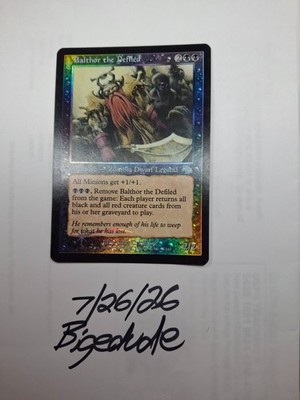 MTG Foil Judgment Balthor, the Defiled - Dwarf - bigedude