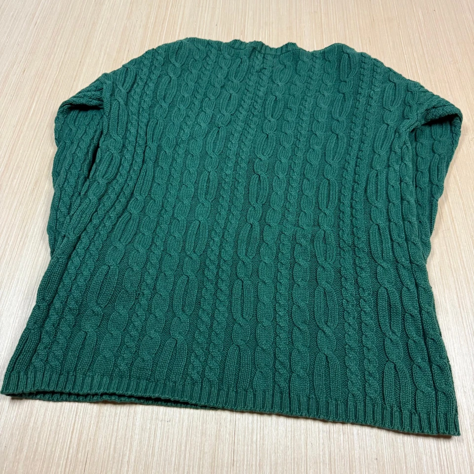 90 年代 Gap 复古电缆针织毛衣小号女式超大电缆针织宽松 — 第 4/4 张图片