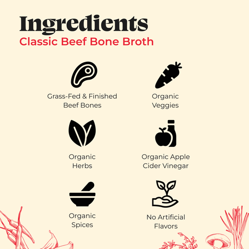 Kettle & Fire Beef Bone Broth  16.9oz Gluten-Free Shelf Stable - Picture 5 of 9