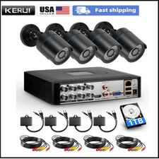 KERUI 8CH H.265 DVR Security Camera System Outdoor+Home CCTV Surveillance Set