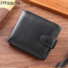 Men's PU Leather Wallets Business Card Holder Premium Short ID Holder Wallets fo