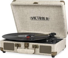 Victrola Journey Bluetooth Portable Suitcase Record Built-In Speakers 3 Speed