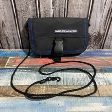 Vintage Official Nintendo Game Boy advance Travel Carrying Case Black / Blue