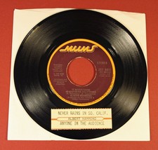 Albert Hammond 45 RPM Record "It Never Rains In Southern California", ZS7-6011
