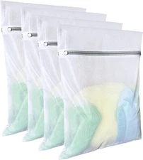 Laundry Bags Mesh Wash Bags(4Pcs,16 X 20 Inches),Delicate Laundry Bag for Colleg