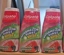 3 Colgate Anticavity Flouride Kids Toothpaste for Ages 2 Watermelon Burst. NEW