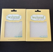 Taylored Expressions Loopy Butterfly Embossing Folder LOT of 2 New Folders