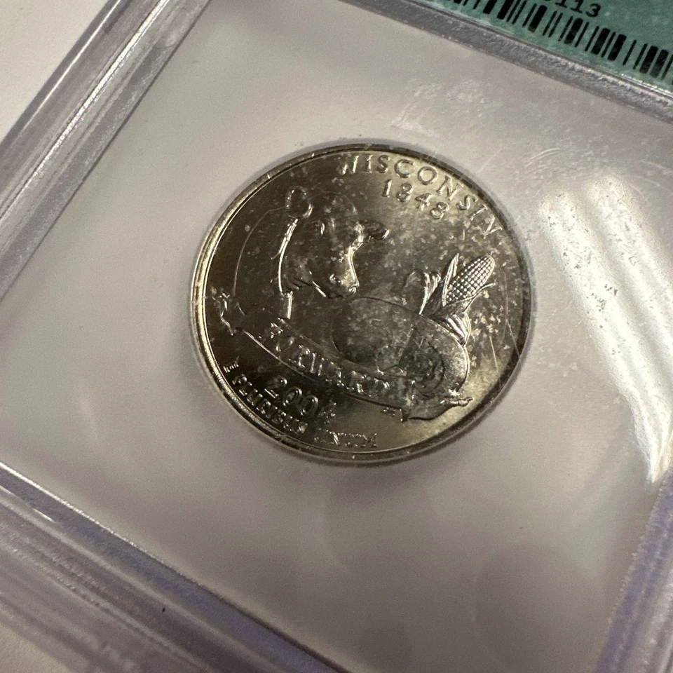 2004-P 25C Wisconsin Quarter ICG -MS67 - Image 2 of 4