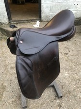 Jeffries Falcon Event GP Leather Saddle - Horse - Havana - 17.5” Seat