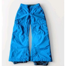 DC Snow Pants Youth Medium Bright Blue Ski Snowboard 10K Waterproof Adjustable