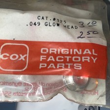 Vintage Cox 049 original Factory Parts  Engine Glow Head .049 QTY 5 Cat 325 Rc30