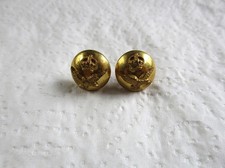 Pair WW2 RAF:"ROYAL AIR FORCE OFFICER'S CAP BUTTONS" (Small, 13mm, For Sidecap)