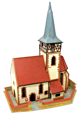 Kibri H0 9772 / 39772 Kirche Dorfkirche Ditzingen mit Kirchmauer H0 1:87
