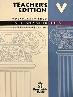 VOCABULARY FROM LATIN AND GREEK ROOTS: A STUDY OF WORD *Excellent Condition*