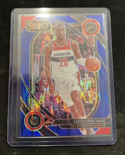 Alexandre Sarr 2024-25 Panini Select 44/99 Blue Flash Courtside RC #274