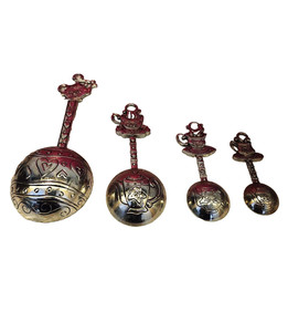 Ganz Pewter Measuring Spoons & COFFEE SCOOP!! Teapot-Themed