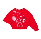 Peanuts Snoopy Girls Red Graphic Fleece Sweatshirt Size Medium (7/8) NWT — photo 1