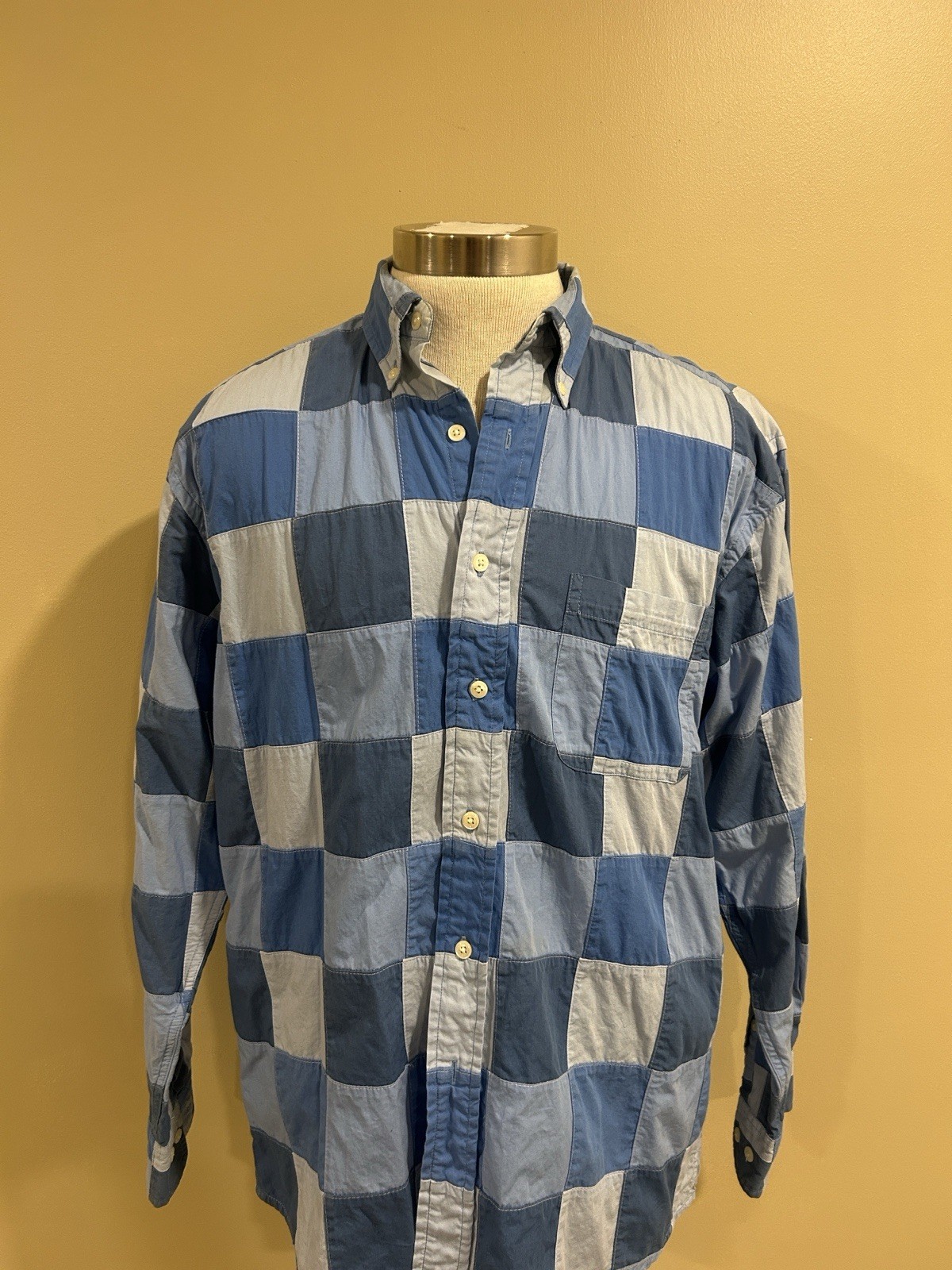 Brooks Brothers Patchwork Chambray Button Down Sh… - image 3