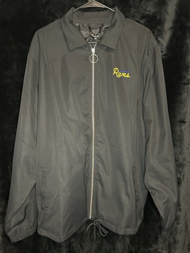 NEU Malbon Golf x Los Angeles Rams Collaboration Coaches Jacke Größe M