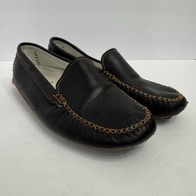 Moreschi Italy Black Leather Venetian Driving Loafers 50230 Mens 5 / Womens 7