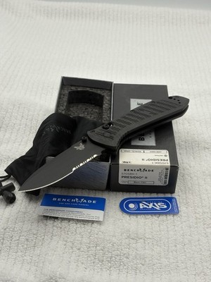 Benchmade 570SBK-1 Manual Opening Presidio II Pocket Knife 1st Prod #400/500 NIB